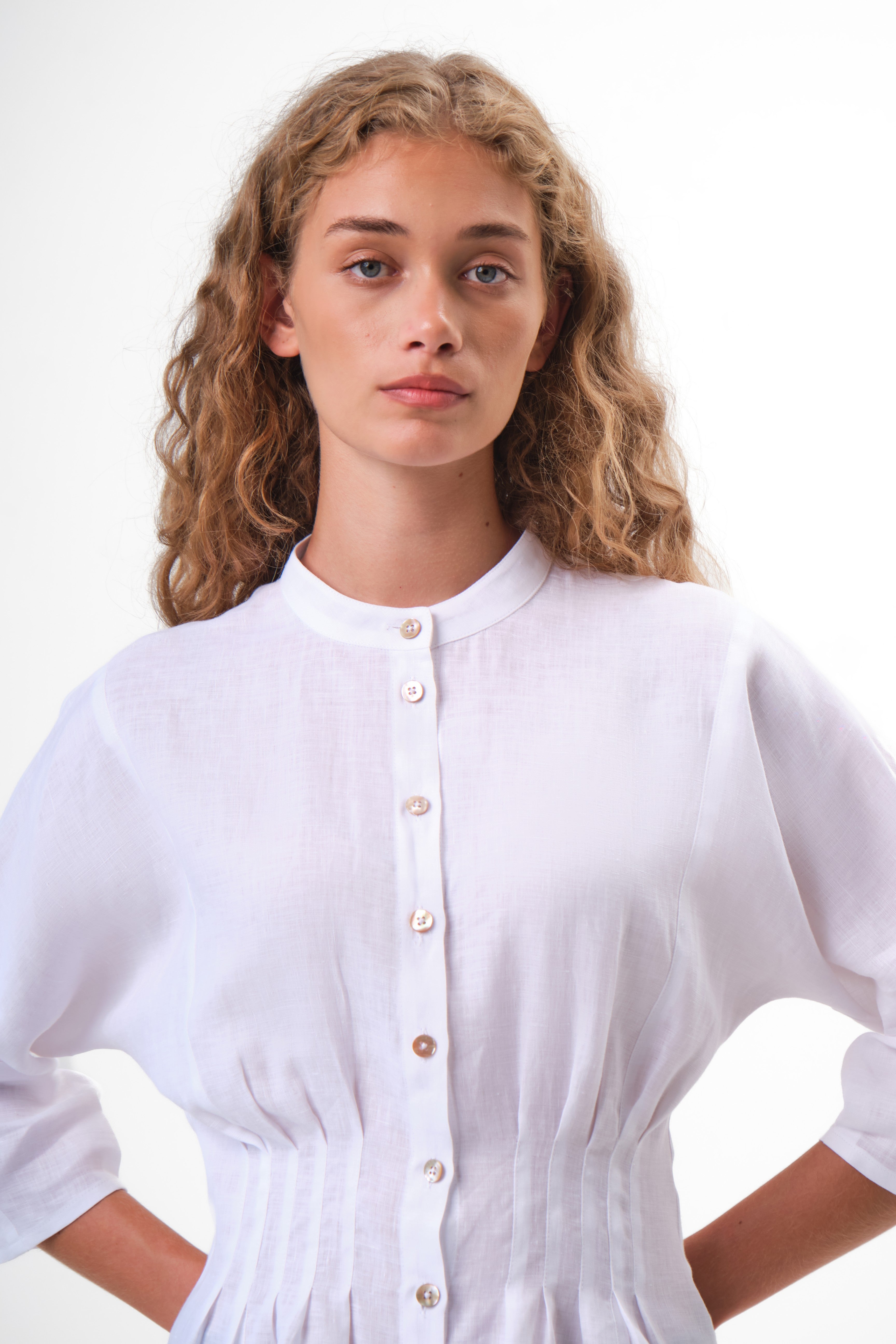 Elegant Women's Linen Blouse Blairette
