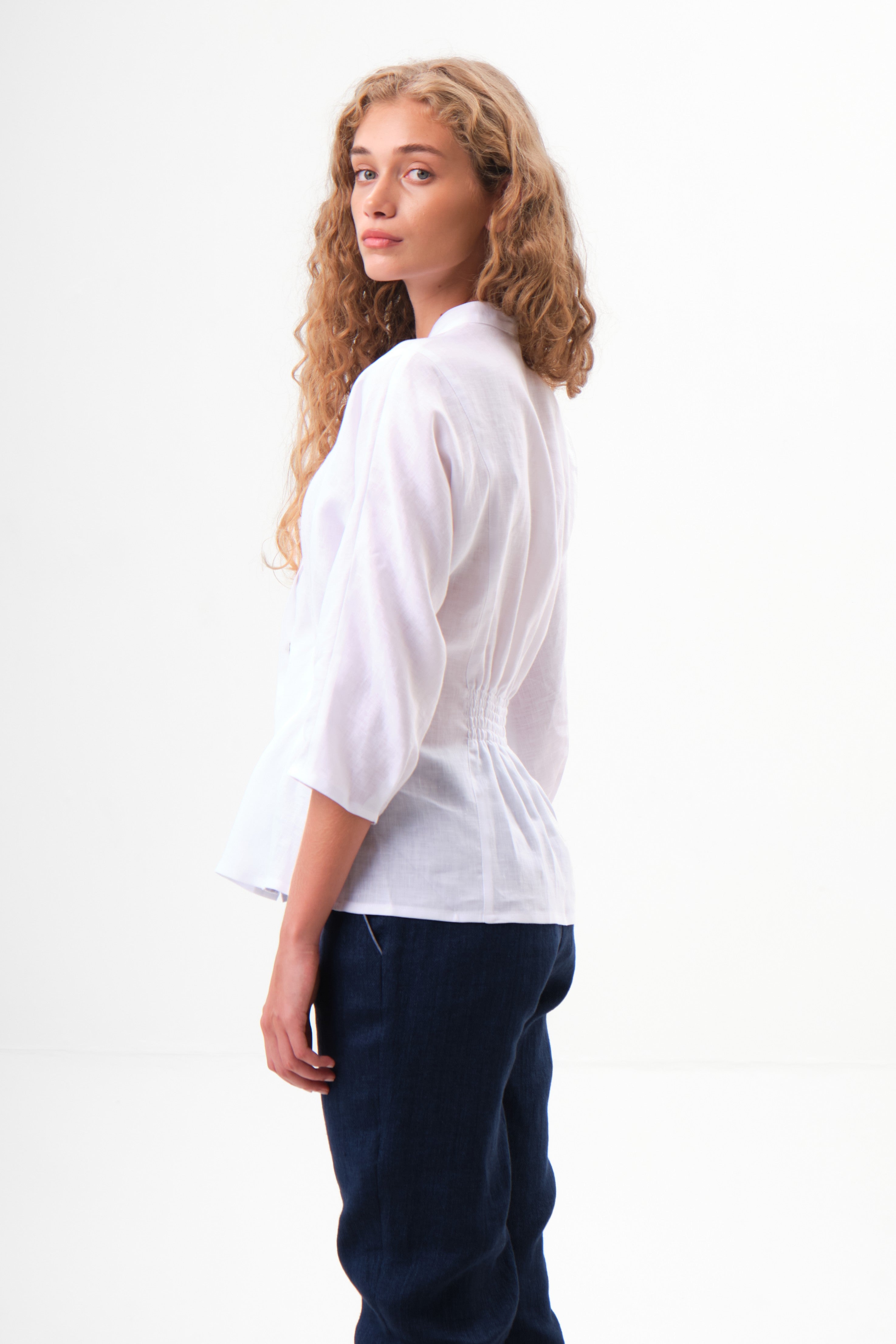 Elegant Women's Linen Blouse Blairette
