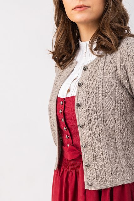 Damen Strickcardigan Gries
