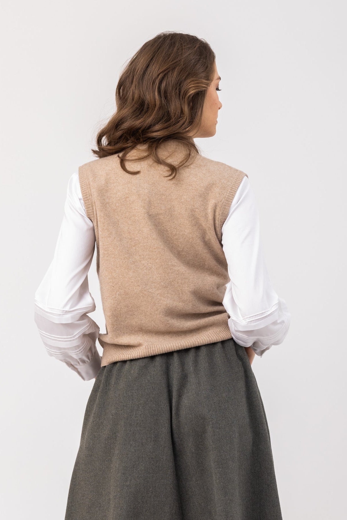 Women's Knitted Sweater Vest Panja