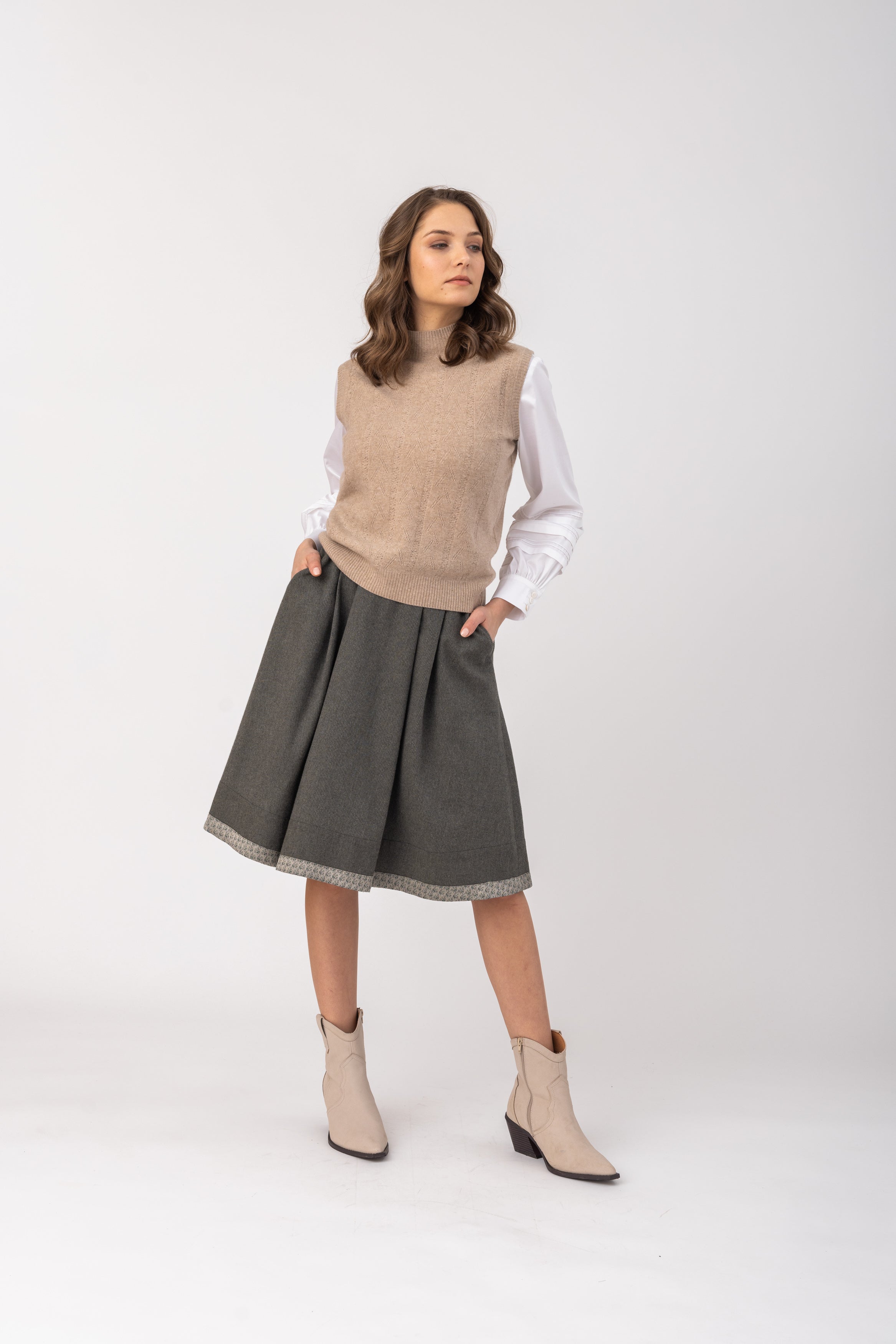 Damen Strick Pullunder Panja